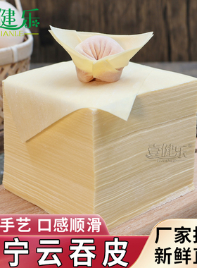 广宁云吞皮餐饮食材馄饨皮速冻新鲜超薄手工混沌皮无碱味抄手皮子