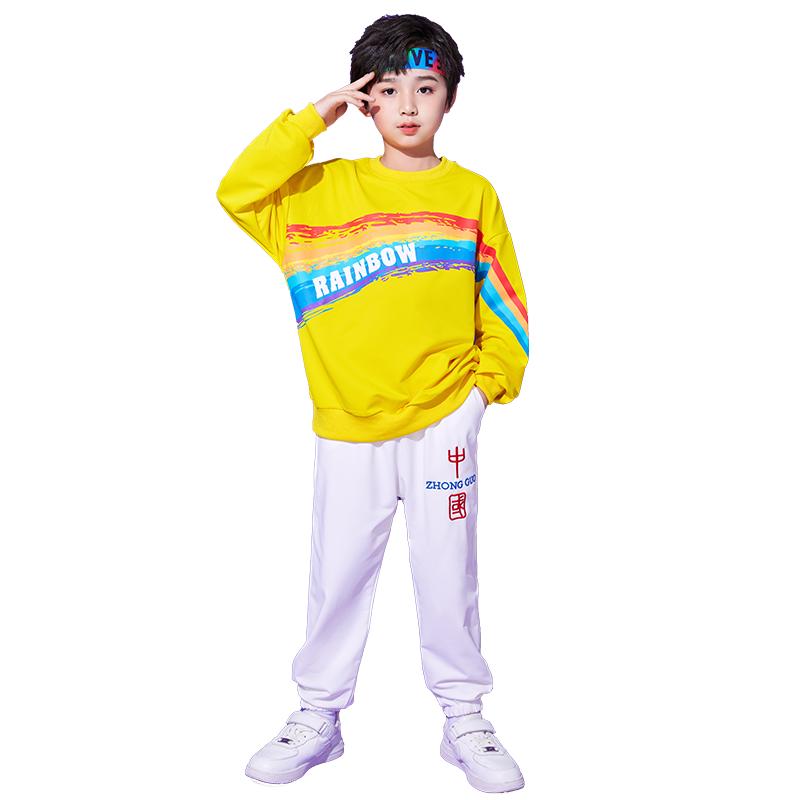 元旦儿童啦啦队演出服小学生运动会班服大合唱舞蹈街舞拉拉操表演