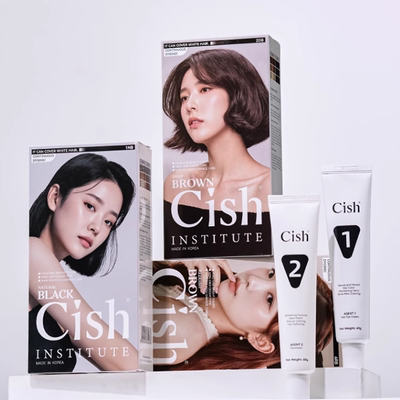 【保税直发】韩国CISH染发剂彩染染发膏 健康植物纯泡沫染自然色