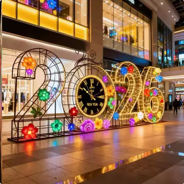 2026元旦灯光新年造型灯LED春节景观灯园区景区广场美陈装饰灯饰