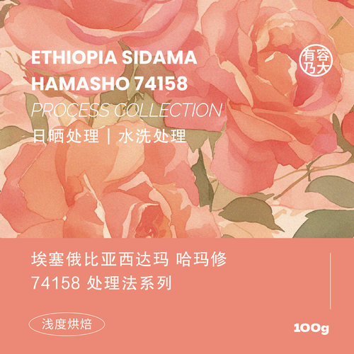有容乃大埃塞俄比亚25产季空运水洗哈玛修74158日晒单品手冲咖啡