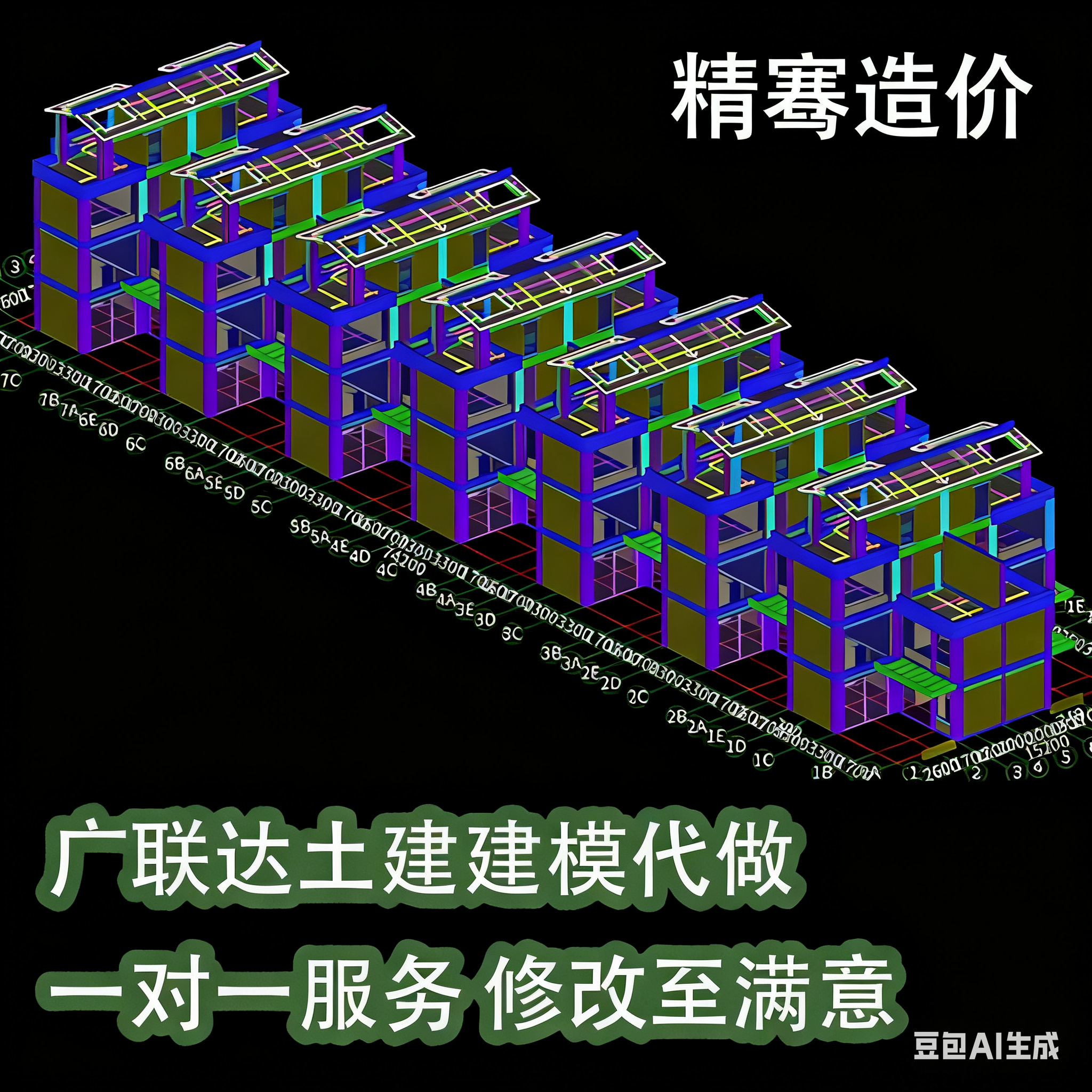 代做工程预算广联达建模算量市政安装土建算量全国定额清单套定额