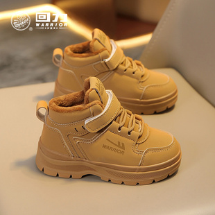 回力儿童雪地靴男孩棉鞋2025冬季新款中大童加绒加厚保暖女童棉靴