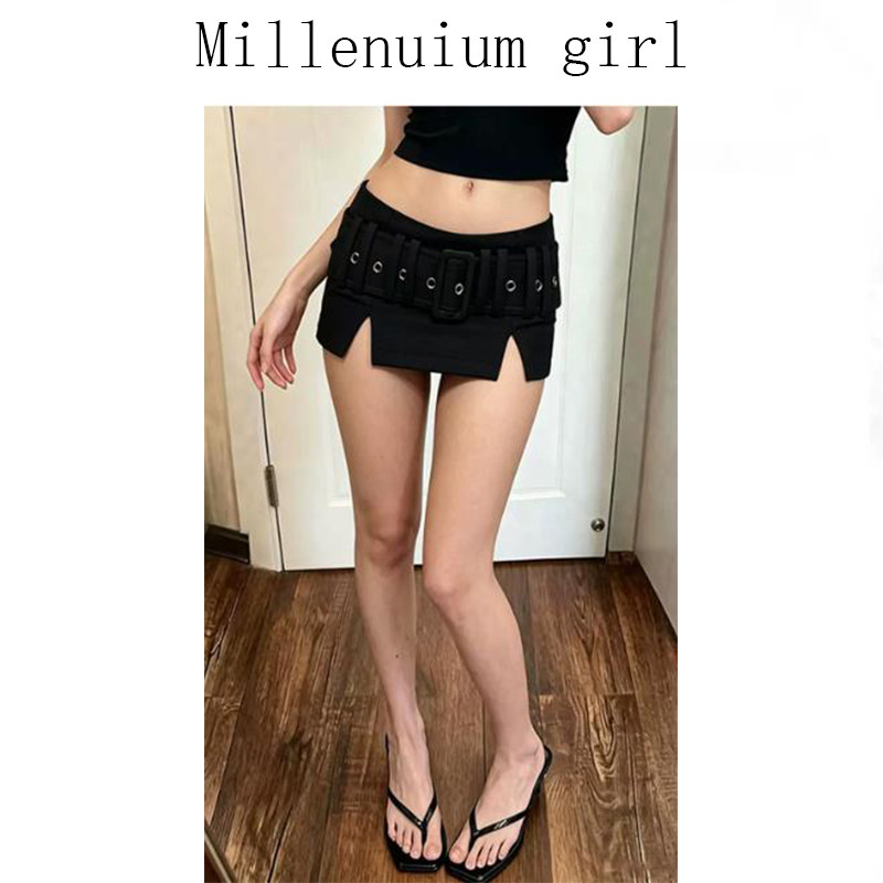辣妹风低腰立体包臀西装绝美百搭内衬防走光设计感短款半身裙