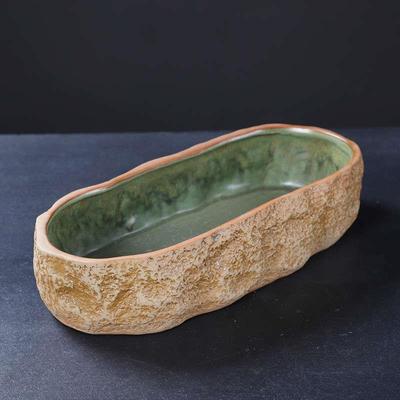 大口径无孔水仙花盆陶瓷睡莲碗莲特大号水培花器养鱼鱼缸花器桌面