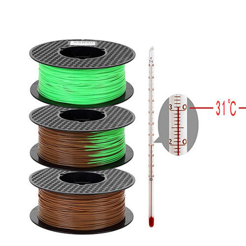 3D打印机耗材 变色pla材料 温变色渐变热敏感线材笔丝 1.75mm 1kg