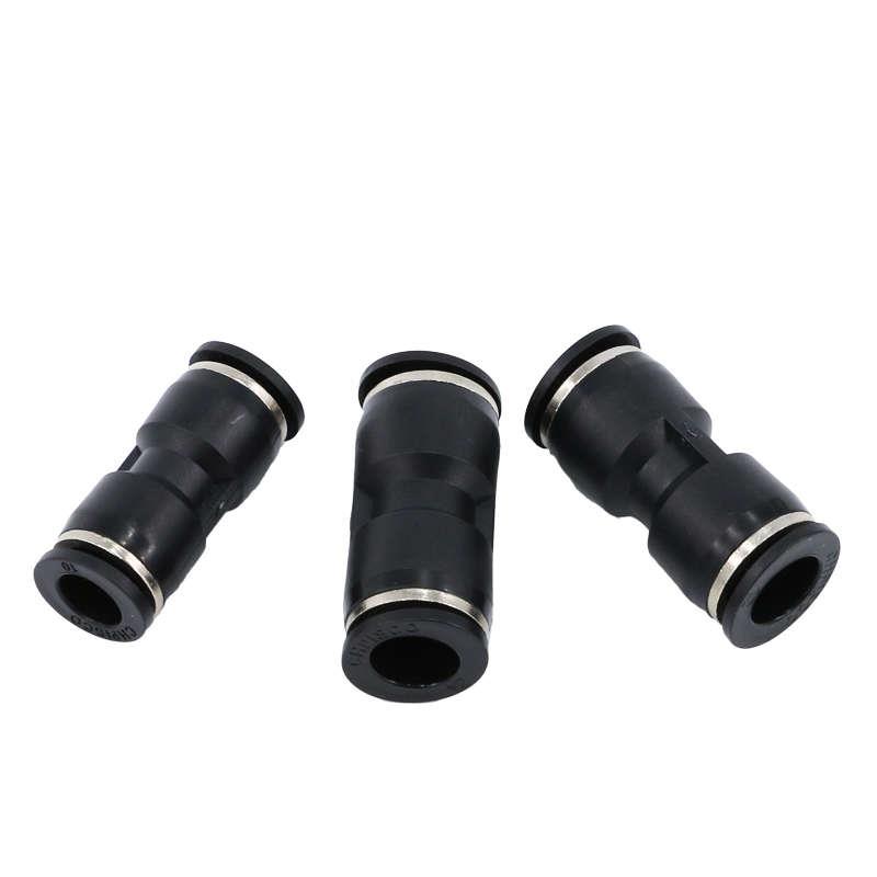快接接头气管高压8转6mm气动pu管10 12 16mm直通软管变径对接直接