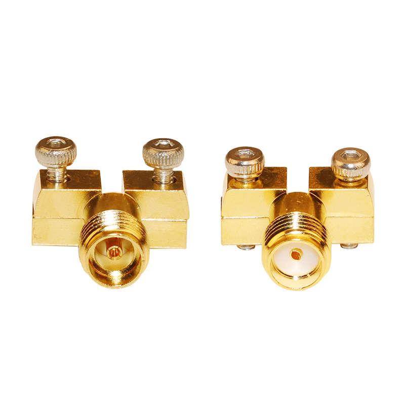 SMA-K夹板接头DC~27GHZ偏脚免焊02K243-40ME3   SMA-KE夹板母头