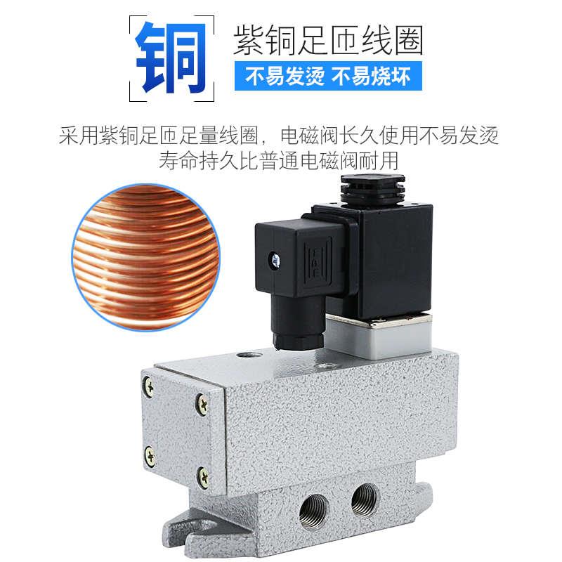 电磁控制阀24v二位四通Q24DH-8/10/15气阀换向阀Q24D2H气动电磁阀