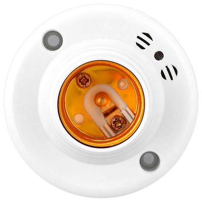 明装声光控灯座感应楼道智能家用LED走廊E27螺口通用节能延时灯座