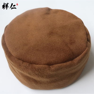 新特价祥仁僧服僧帽出家人和尚尼姑帽冬季加绒僧人保暖帽子圆顶佛