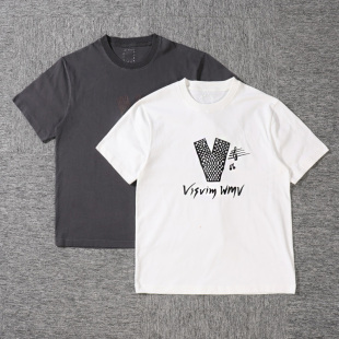 T恤男女同款 beams 做旧字母印花短袖 TEE 纯色圆领重磅 effect