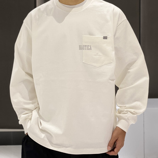 T恤男打底衫 长谷川日系水洗380g重磅纯棉长袖 effect春秋季 beams