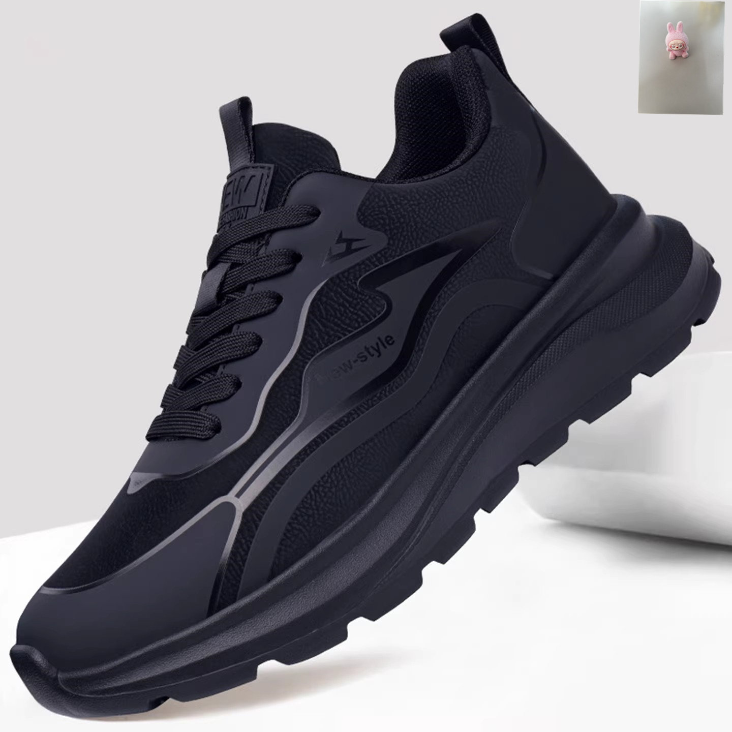 帕拉鞋男款2026新款春季黑色防水透气运动鞋男士软底跑步休闲鞋子