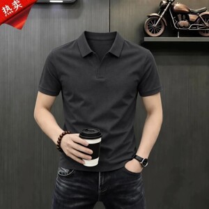 点击率男装专卖店轻奢男夏季新款休闲短袖T恤冰丝清爽弹力POLO衫