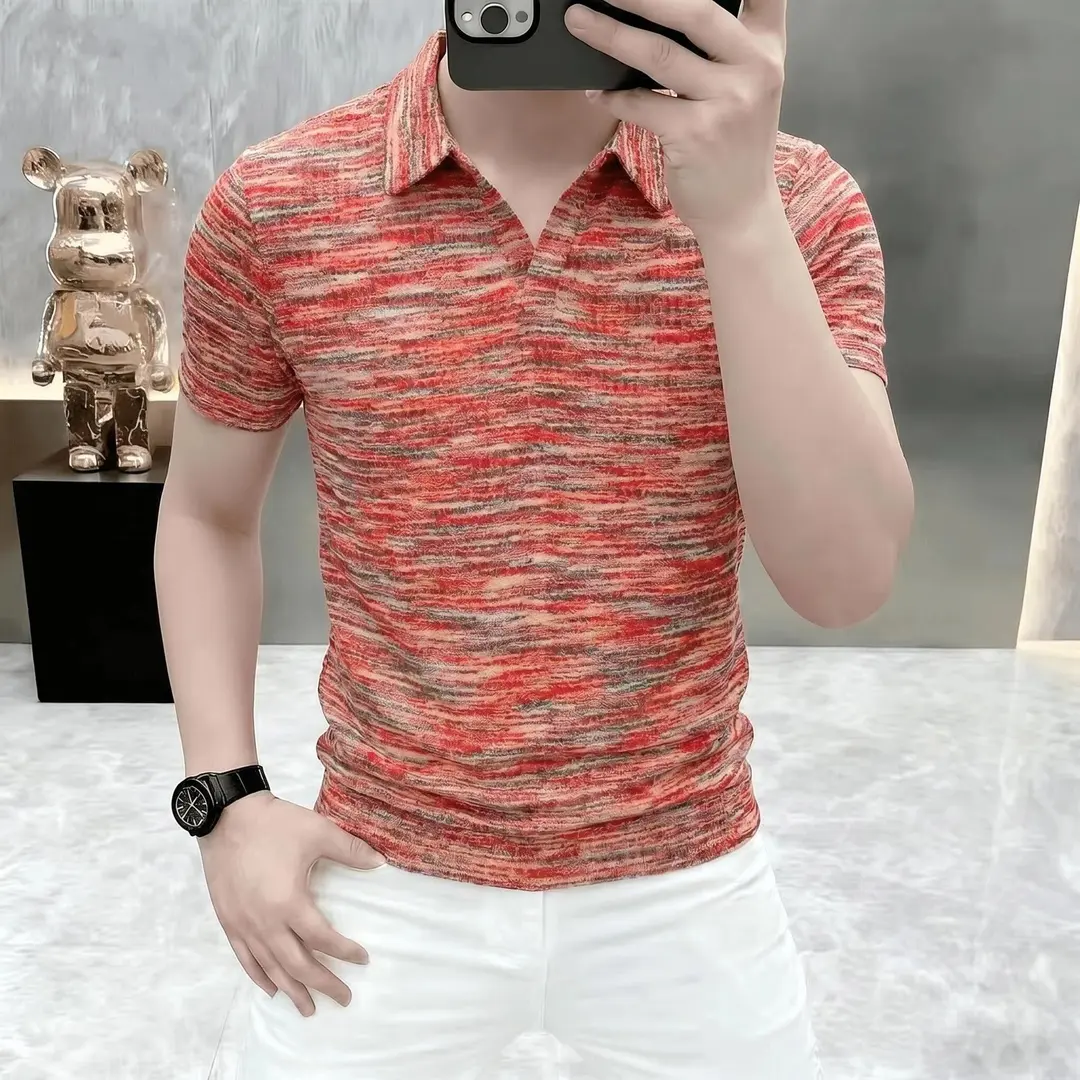 峰度潮流男装高档男士短袖t恤夏季时尚休闲高品质翻领polo衫男款