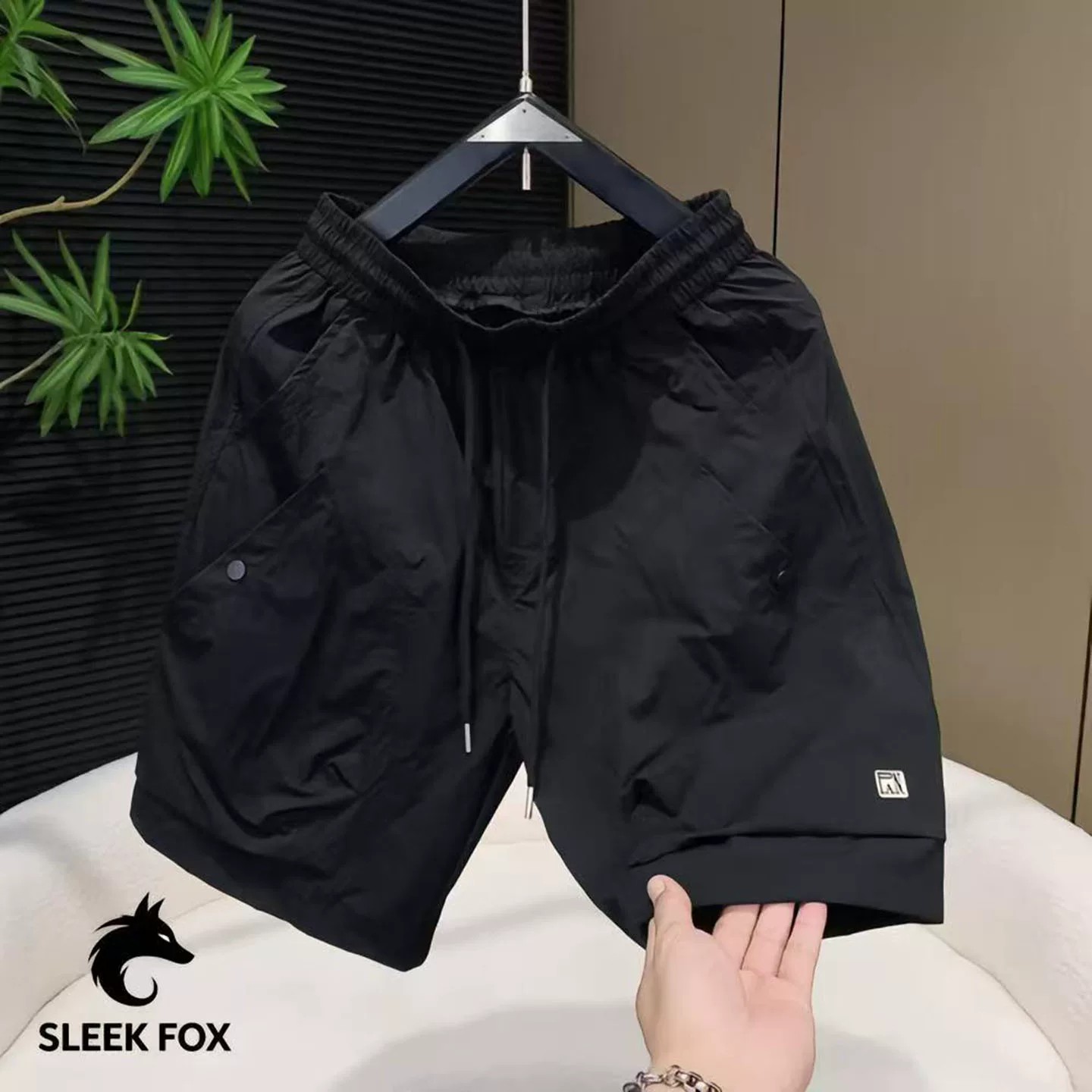 维乾男裤夏季美式工装裤子男士大口袋设计速干百搭休闲五分短裤潮