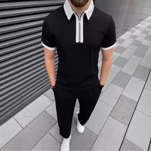 shirt Short Polo衫 短袖 set 男 套装 sleeved pants long Polo 长裤
