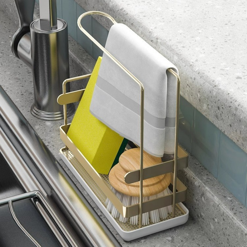 厨房极窄抹布沥水架22