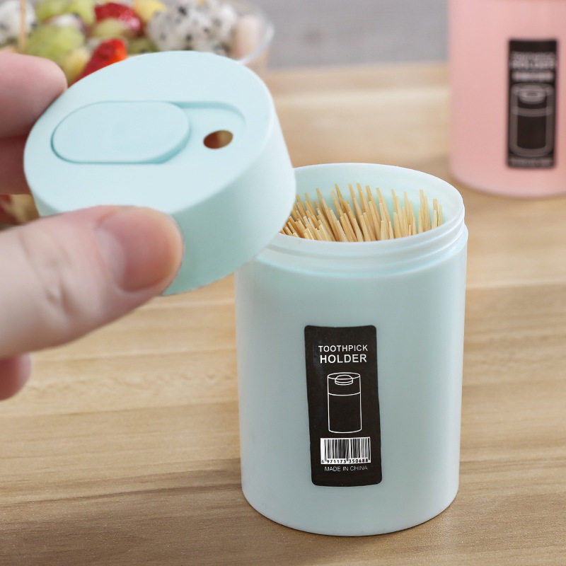 便携牙签盒创意牙签桶家用塑料客厅茶几牙签瓶子牙签罐牙签筒