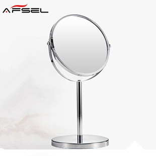 7英寸台式化妆镜子双面高清放大2倍梳妆美容礼品家用浴室坐台