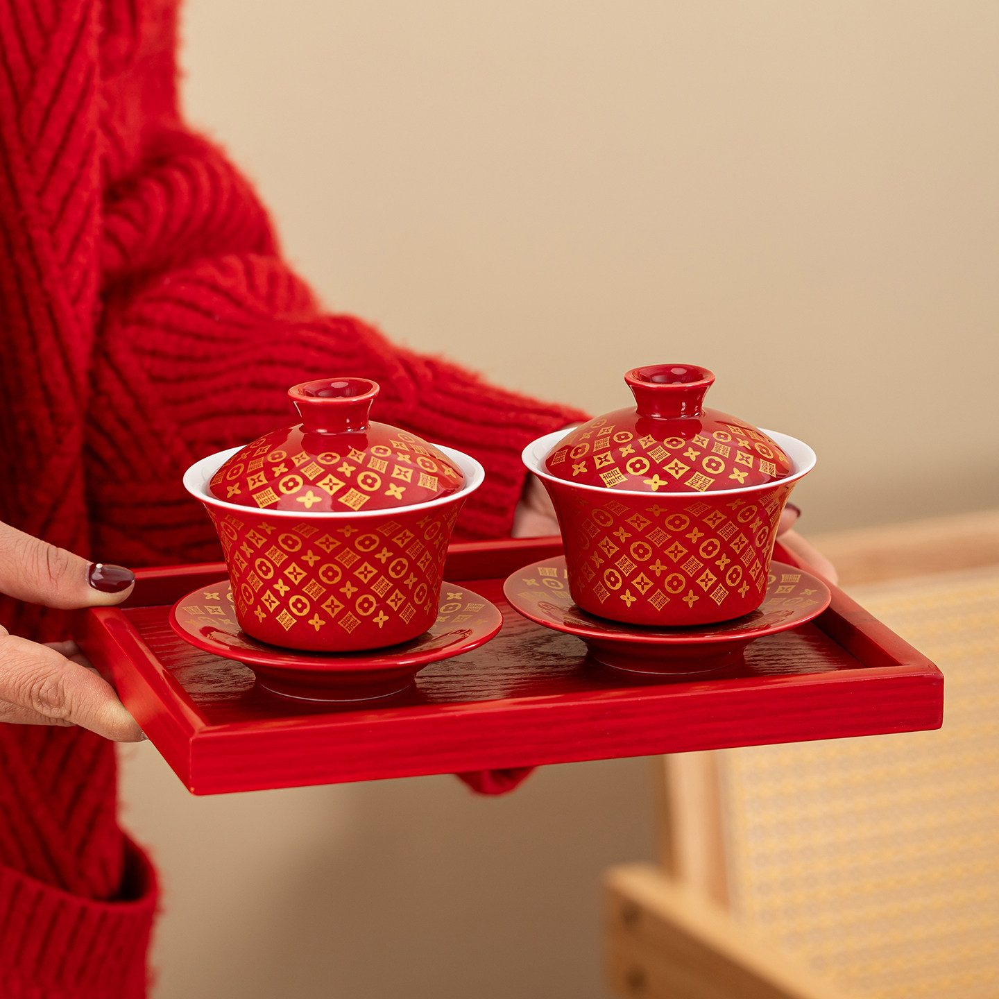 唐呈结婚敬茶杯套装一对女方陪嫁改口敬酒杯子茶碗新婚庆用品大全,节庆用品/礼品,喜碗/敬茶杯,淘宝优惠券,粉丝福利购,淘宝优惠卷