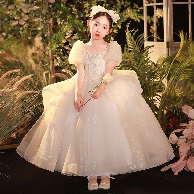 女童高端婚礼花童礼服公主裙