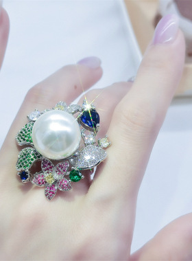 花型系列戒指女奢华气质指环ins