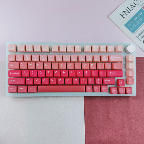 火主题渐变MDA高度PBT五面键帽