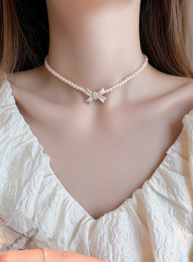 珍珠项链女巴洛克韩国气质短款