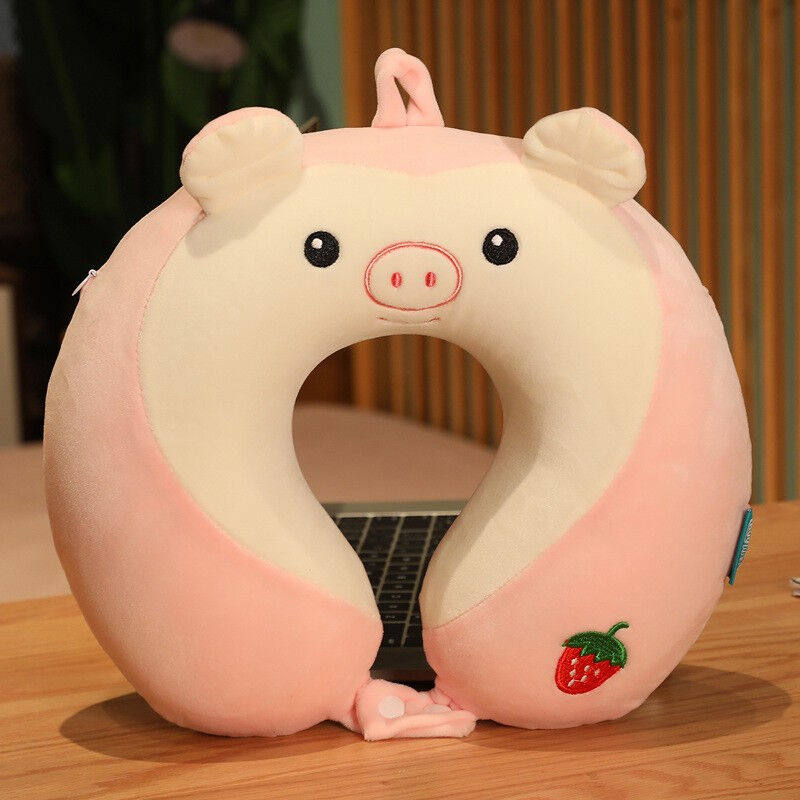 秋风瑟u型枕护颈可拆洗颈椎记忆棉脖枕u形枕头可爱头枕靠枕脖子车