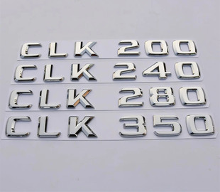 CLK350改装 老款 CLK280 CLK240 车标后尾标志 适用奔驰字标CLK200