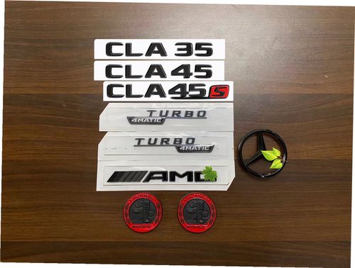 奔驰尾标车标贴cla35cla45sw118