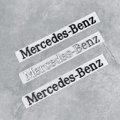 适用于梅赛德斯英文奔驰C级A级E级B级GLK后尾标Mercedes-Ben字标