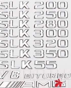 奔驰SLK55 SLK280 SLK250 SLK300 SLK350 AMG改装车标字标后尾标