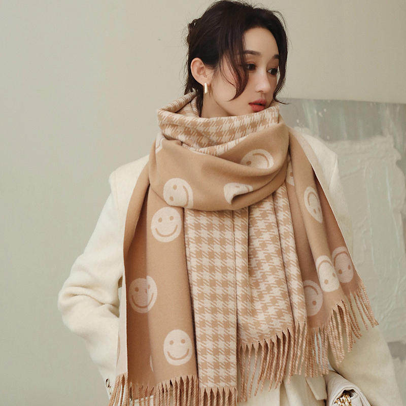 围巾女秋冬季2022新款仿羊绒两用大披肩外搭学生韩版百搭保暖围脖