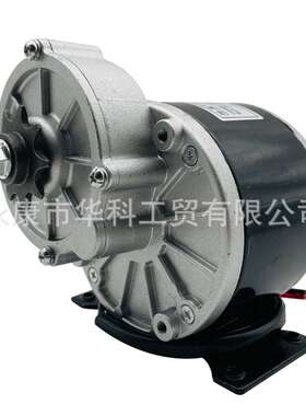 羚鹰36V350W有刷减速电机MY1016Z2尤奈特同款 短轴带脚带九齿轮