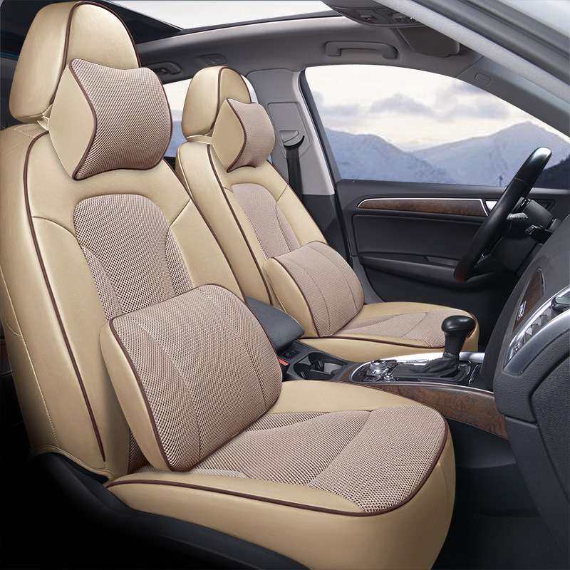 五座专车舒适Q5专用版汽车坐垫全包围四季通用耐磨皮拼网布座椅套,汽车用品/电子/清洗/改装,专车专用座套/座垫,淘宝优惠券,粉丝福利购,淘宝优惠卷