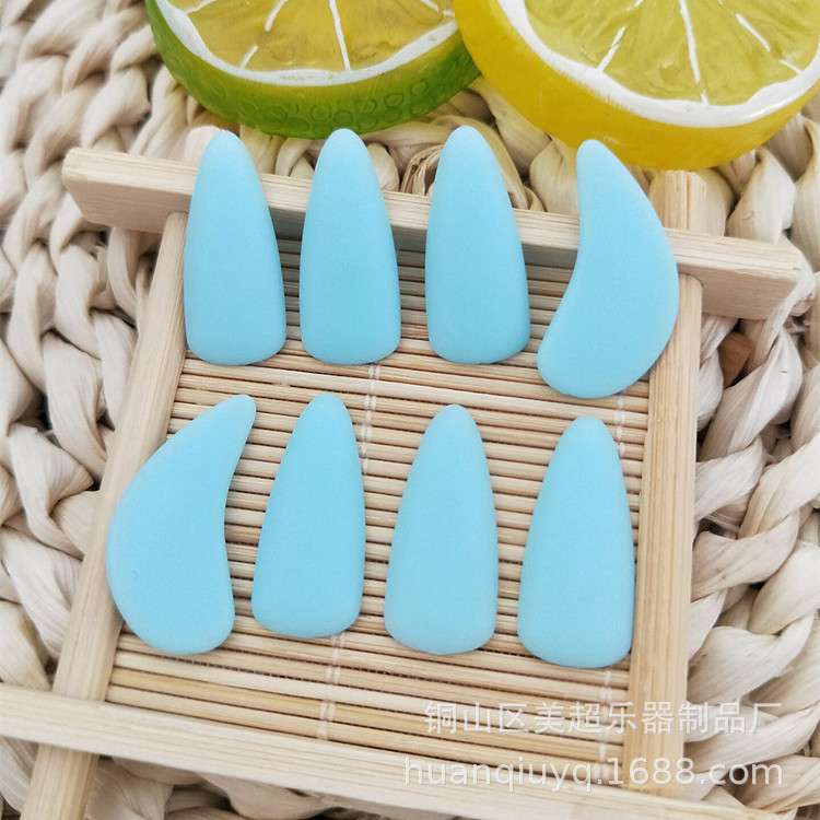 古筝指甲专业摇指神器半月形指甲彩色尼龙指甲大中小号