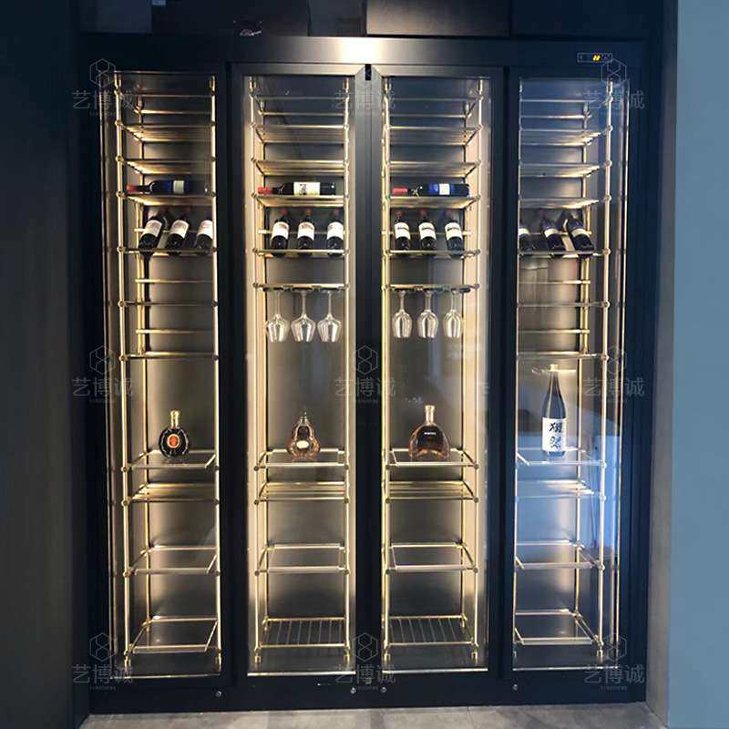 佛山厂家设计私人酒窖落地轻奢红酒柜展示柜恒湿恒温不锈钢酒柜,商业/办公家具,红酒架/柜,淘宝优惠券,粉丝福利购,淘宝优惠卷