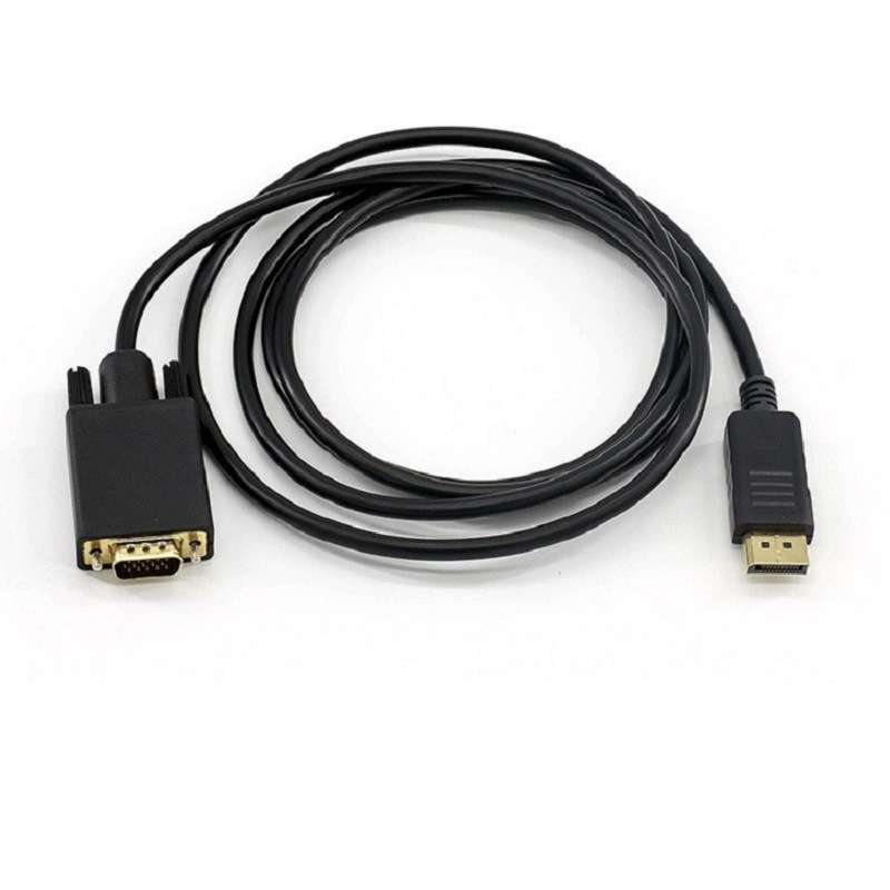 1.8米DP转VGA转换线Displayport 转VGA显示器转接线VGA高清数据线