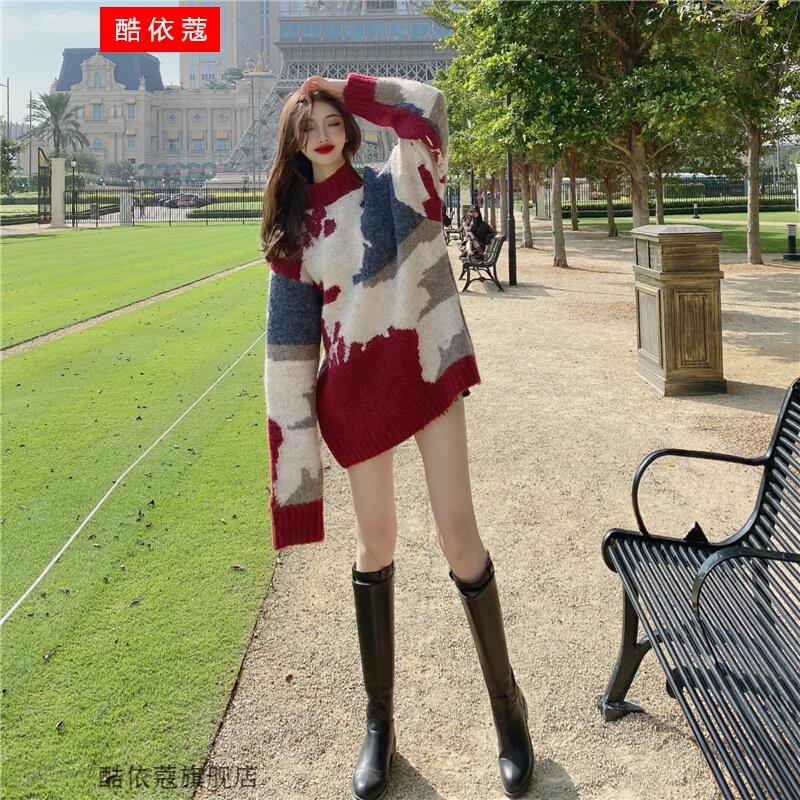 酷依蔻时尚潮流毛衫女学生秋天衣服打底衫可爱少女初中生女生毛衣