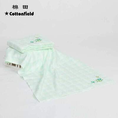 棉田（cottonfield）浴巾纯棉洗澡毛巾全棉纱布轻薄透气柔软亲肤