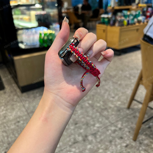 五彩编绳表带适用ApplewatchS10苹果手表女iwatch9表带秋冬女新年