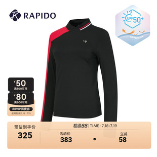 小立領(lǐng)長(zhǎng)袖 女士高爾夫GOLF防曬upf50 RAPIDO靂霹道春夏新款