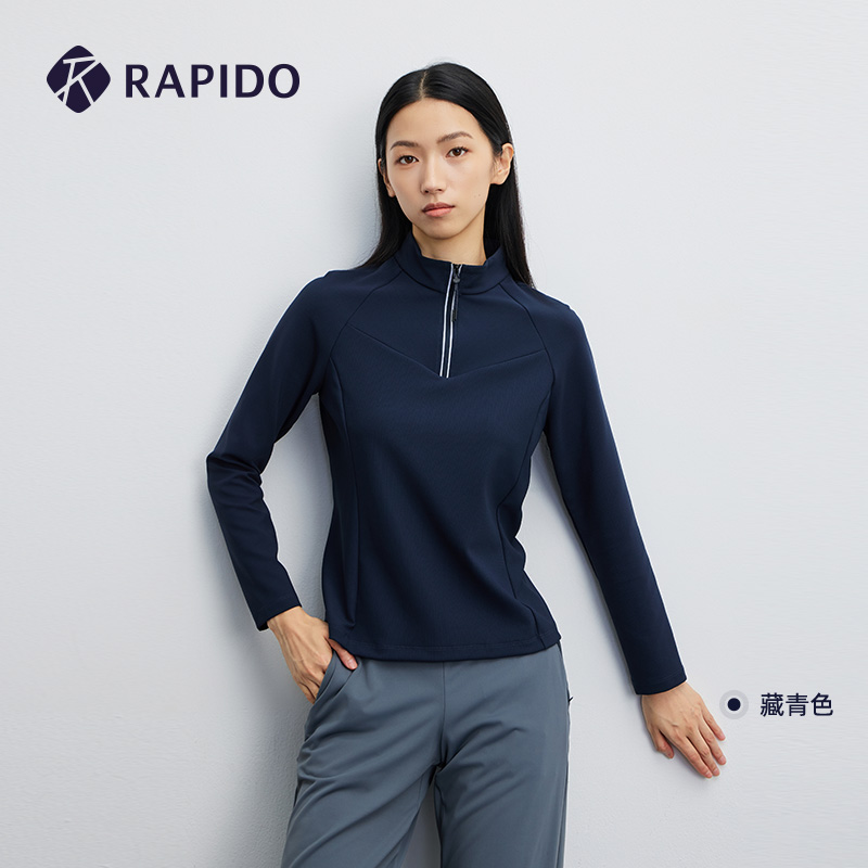 RAPIDO雳霹道女士半拉链套头卫衣