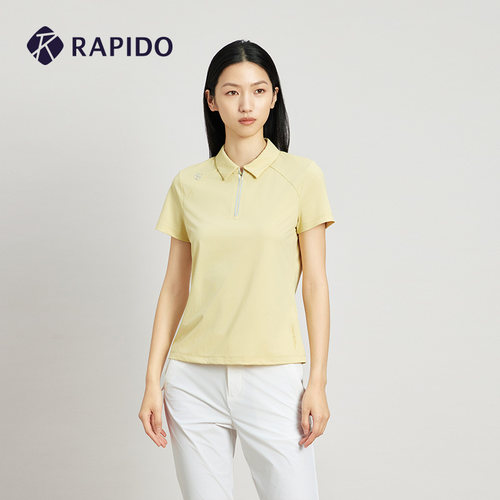 RAPIDO雳霹道女士半拉短袖POLO衫