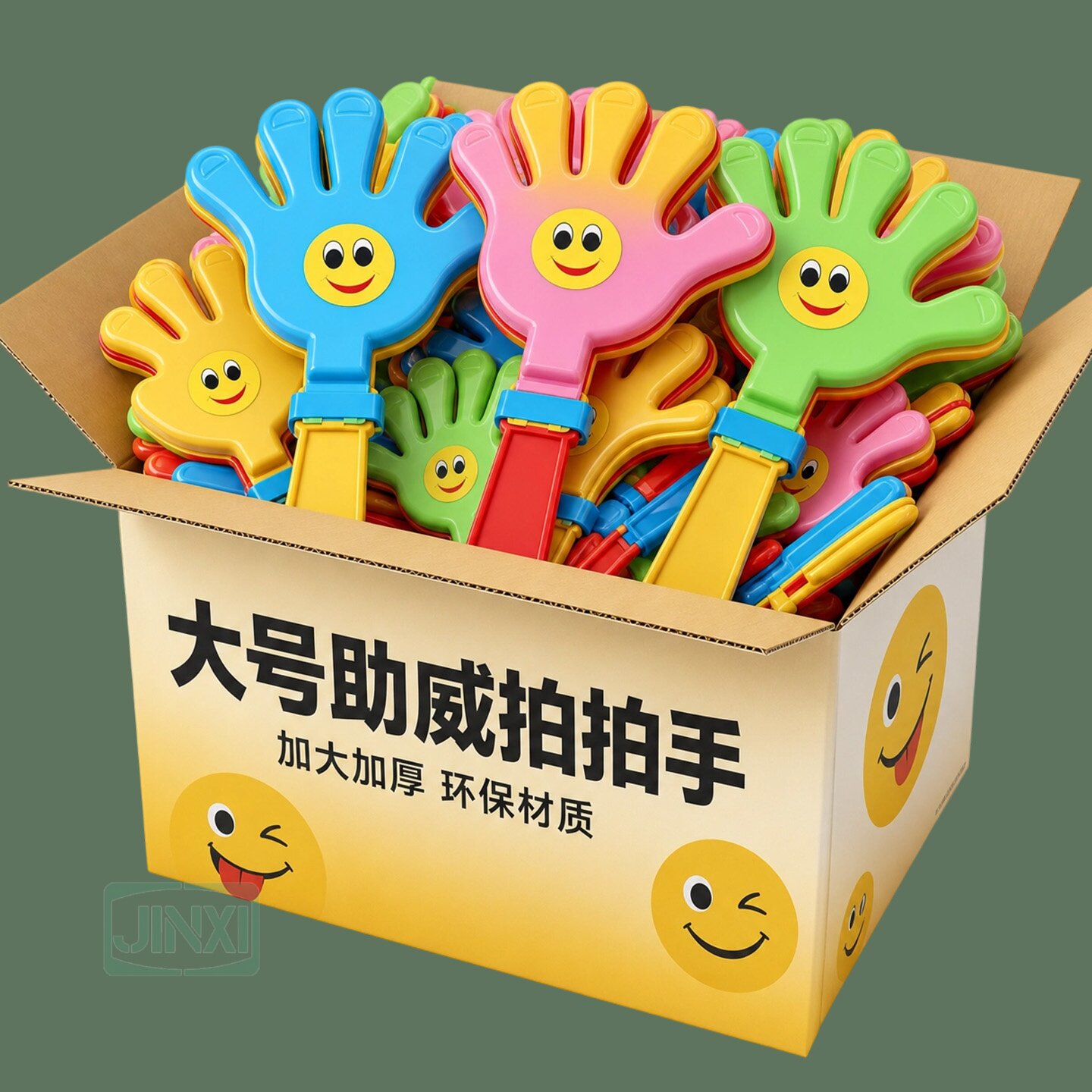 28cm发光笑脸手拍鼓掌拍玩具