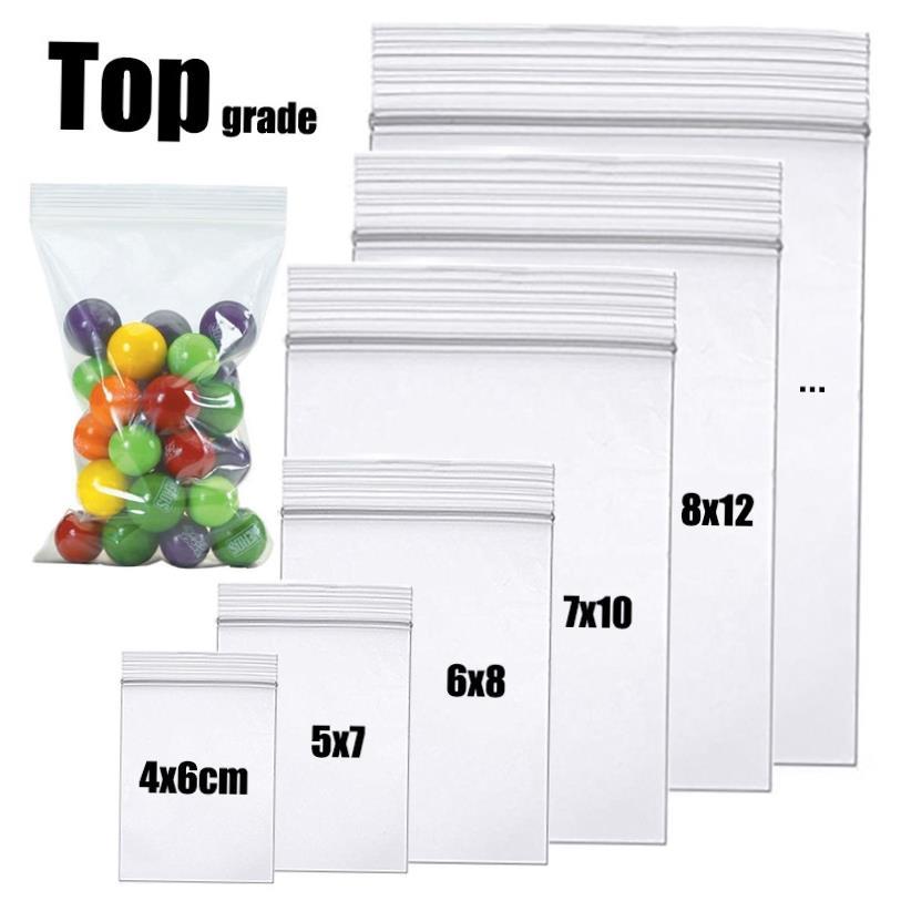 100pcsClearZiLockBag