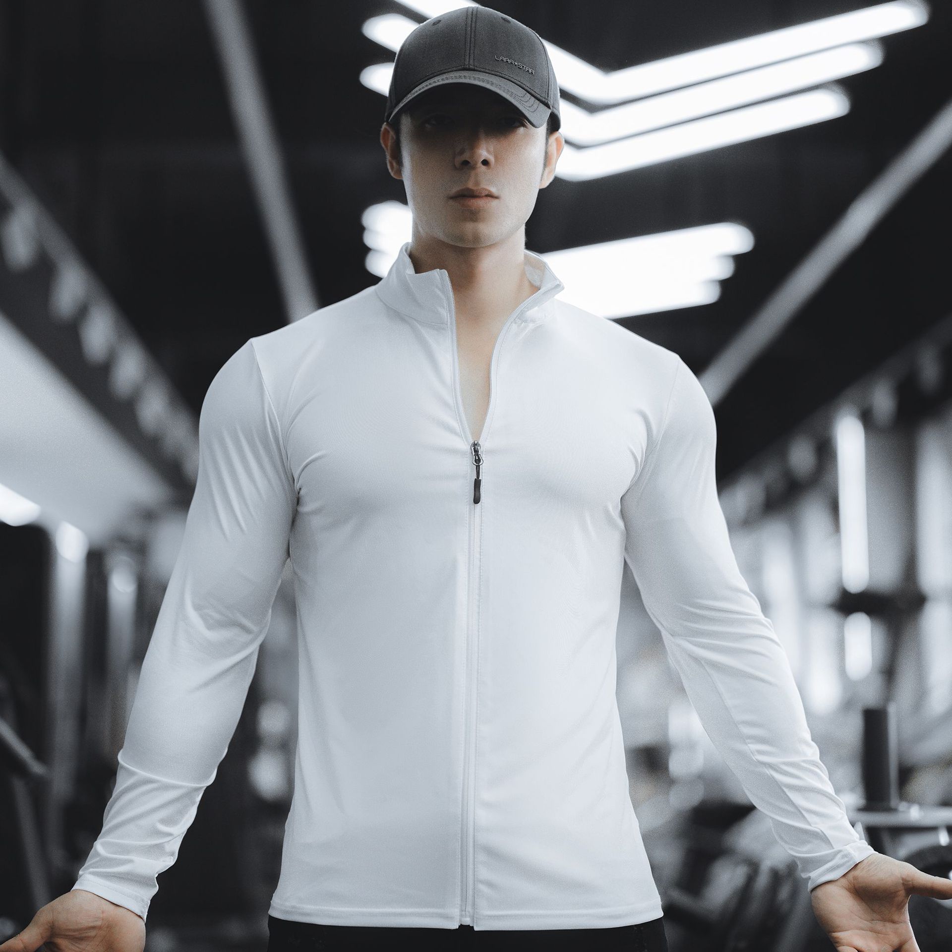 健身衣服男运动速干长袖T恤骑行